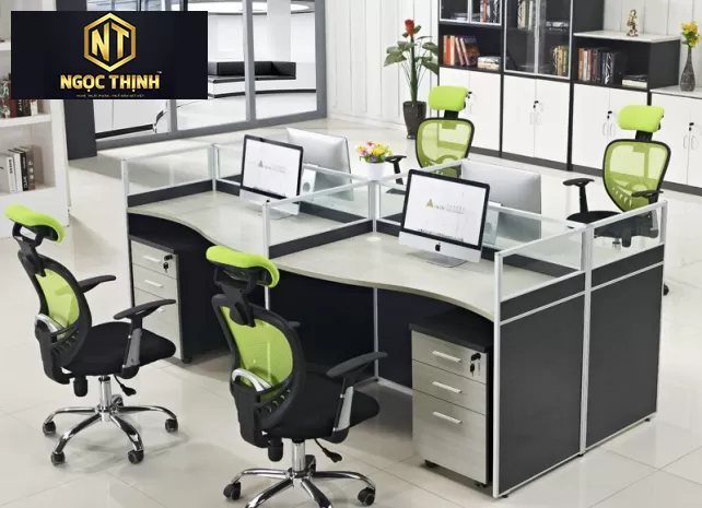 Bàn làm việc văn phòng có vách ngăn _ VNVP06 _ NỘI THẤT NGỌC THỊNH Bàn làm việc văn phòng có vách ngăn _ VNVP06 _ NỘI THẤT NGỌC THỊNH